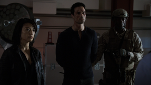 Ward arrested by the military for his betrayal.