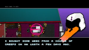 Alex reveals a gang's hideout for their upcoming assault.