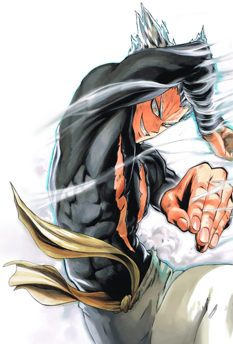 What if Cosmic Garou uses Saitama's power to enhance his own technique?  Fan-Art panel