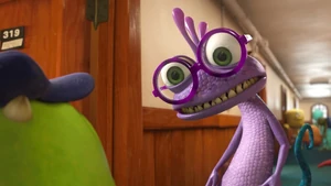 Randall becomes visible again.