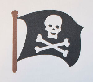 Peter Pan pirate flag cut