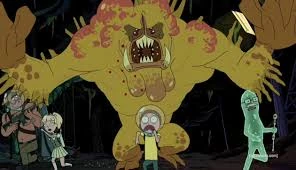 Poncho and company being chased by Hepatitis A