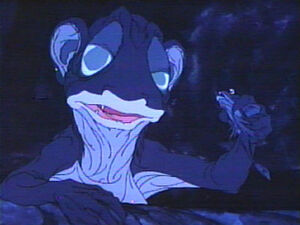 Gollum in the 1977 The Hobbit animation.