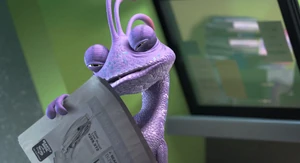 Randall reads the newspaper and finds out Mike was part of the Harryhausen's incident.