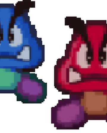 Red Blue Goomba Villains Wiki Fandom This mario papercraft is goomba, from the platform game super mario 64, the paper model was created by finalsmash and poe. red blue goomba villains wiki fandom