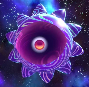 Void Termina enters his fifth phase in Story Mode. Note that his core resembles a Dark Matter.