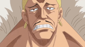 Daifuku activates his Devil Fruit power to battle.