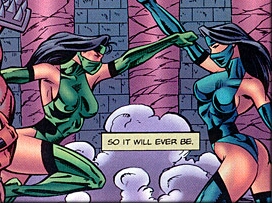 Evil possessed Jade vs her best friend Kitana.