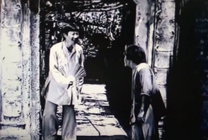 Bá Kiến mocking Chí Phèo's desire to be a good person, shortly before the latter stabs him.
