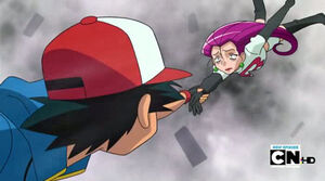 Ash Saved Jessie.