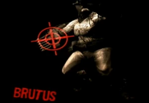 Brutus' weak point.