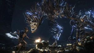 Darkbeast Paarl fighting against the Hunter.