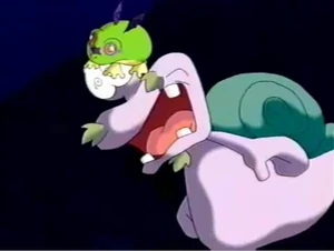 The Demon Frog "assaulting" Escargoon the night he is ordered.