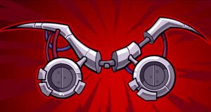 Clockwerk's eyes.