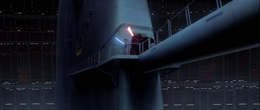 After dodging another such attack, Skywalker attempted to retreat along the catwalk from whence he had come but Vader quickly cut him off.