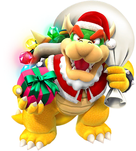 Bowser as Santa Claus