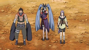 Saya and her team encounter Team Asuma.