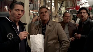 Little Paulie with his fellow mobsters.