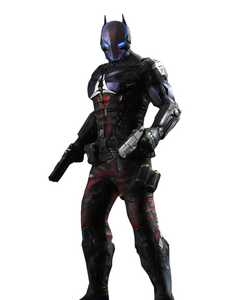 The Arkham Knight from the mobile and arcade versions of Injustice: Gods Among Us.