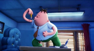 Mr. Krupp as a monkey.