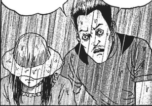 Goda in the rain with Remina, where he tells her about his obsession towards her.