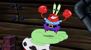 Mr. Krabs happy than he is reverted back to normal.