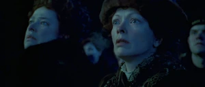 Ruth watching in horror as the Titanic begins sinking.