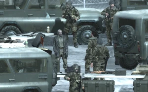 Zakhaev during his arms deal meeting in Pripyat.