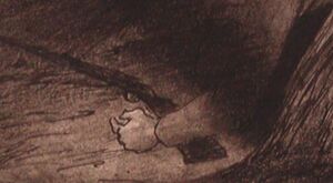 Man's corpse after the fire (deleted scene)