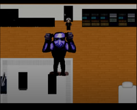 Squatto killing Mika in Ao Oni Version 3.0.