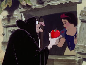 (Snow White: "Oh, they do look delicious!") "Yes! But wait til you taste one, dearie!"