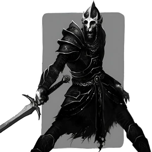Barrow-wight soldier concept art from The Lord of the Rings: War in the North.