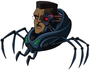 Stockman's head in robot spider