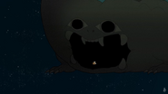 The Double King floating off into space after claiming Agatha's crown