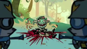 Fliqpy prepare to fight the Tiger Soldiers.