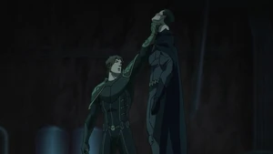 Talon almost killing Bruce