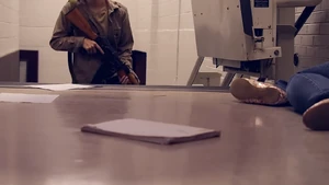 Drew killing his first student victim.