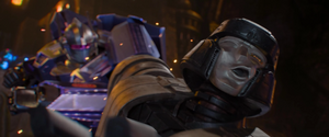 D-16 being punched by Darkwing in slow-motion.