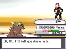 "OK, OK, I'll tell you where he is."