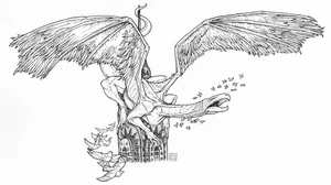 Official artwork by creature designer R.A. Fuller.