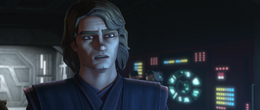 Emotionally shocked to see his former apprentice after several months of being apart, Skywalker barely managed to control himself and proceeded to talk to Tano, who remarked the moment was not a reunion as Maul had been located on Mandalore and they had an opportunity to capture him.