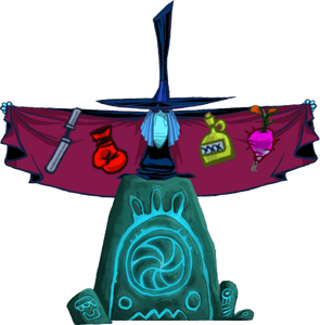 The Magician disguised as Mr. Dark in Rayman Origins.