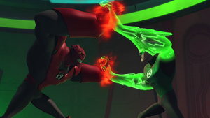 Hal fights Atrocitus