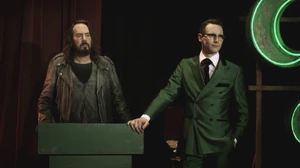 Edward Nygma's riddle game in the Narrows.