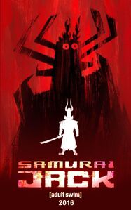 Aku on the cover of Samurai Jack's Season Five poster.