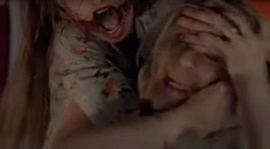 Jumping on Tinja's mother.