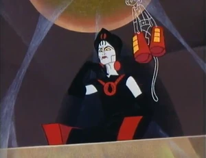 Black Widow on her throne