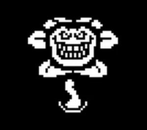 Flowey's evil smile.