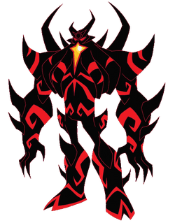 Vilgax wearing the Malware Armor.