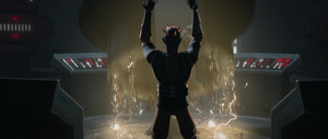 Maul ripped the hyperdrive engines apart.